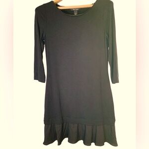 White House/Black Market Knee-Length Black Dress in Size S